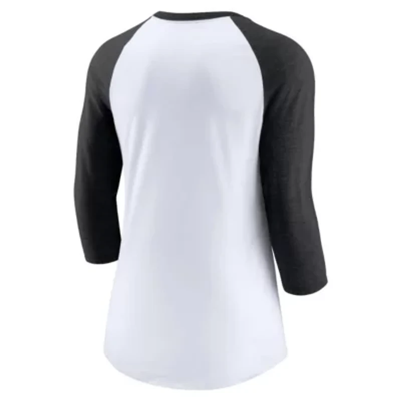 Chicago White Sox MLB Nike Next Up Tri-Blend Raglan 3/4-Sleeve T-Shirt