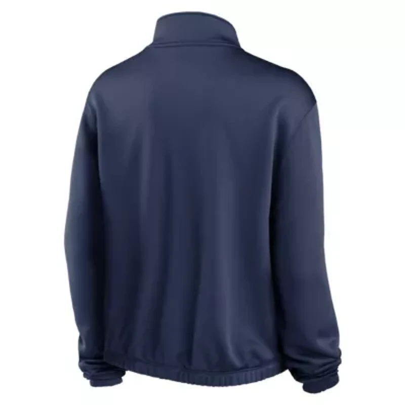 Chicago White Sox MLB Nike Rewind Splice Half-Zip Semi-Cropped Bubble Hem Sweatshirt