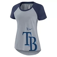 MLB Nike Tampa Bay Rays Summer Breeze Raglan Fashion T-Shirt