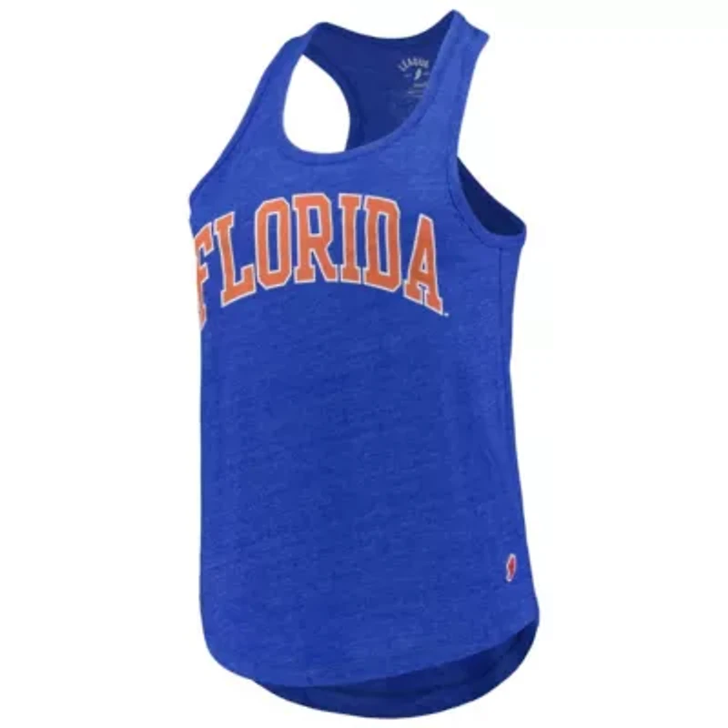 NCAA Florida Gators Two-Hit Intramural Tri-Blend Scoop Neck Racerback Tank Top