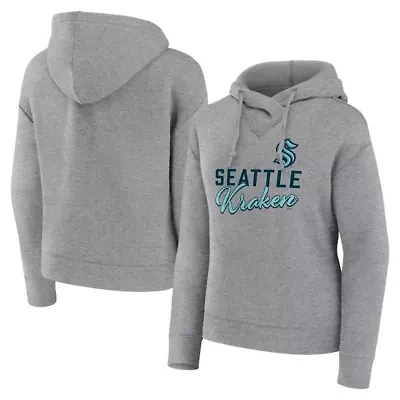 NHL Fanatics Seattle Kraken Script Favorite Pullover Hoodie