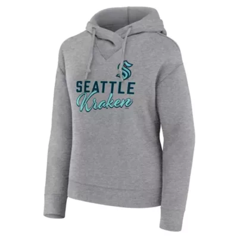 NHL Fanatics Seattle Kraken Script Favorite Pullover Hoodie