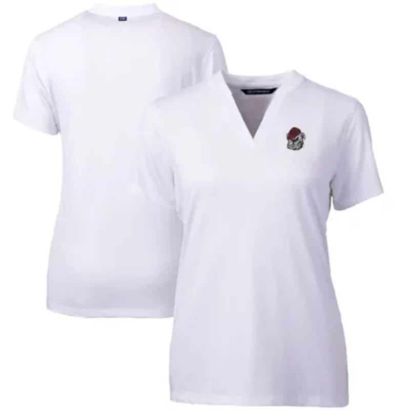NCAA Georgia Bulldogs Forge Blade V-Neck Top