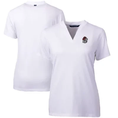 NCAA Georgia Bulldogs Forge Blade V-Neck Top