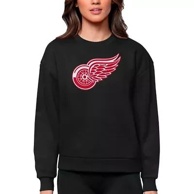 NHL Detroit Wings Primary Logo Team Victory Crewneck Pullover Sweatshirt