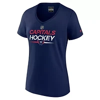 NHL Fanatics Washington Capitals Authentic Pro V-Neck T-Shirt