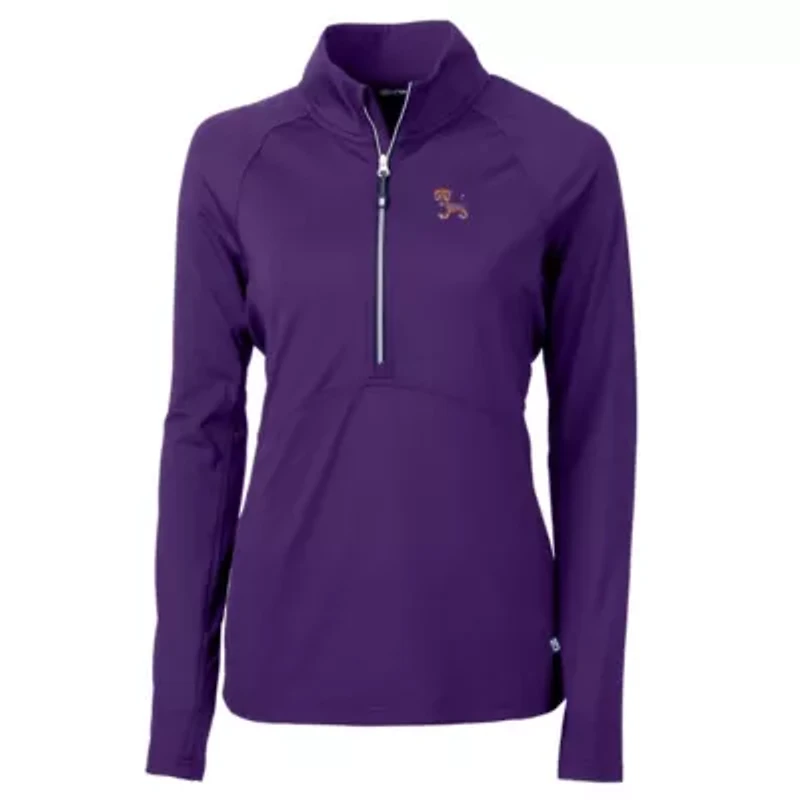 NCAA Clemson Tigers Adapt Eco Knit Stretch Recycled Half-Zip Pullover Top