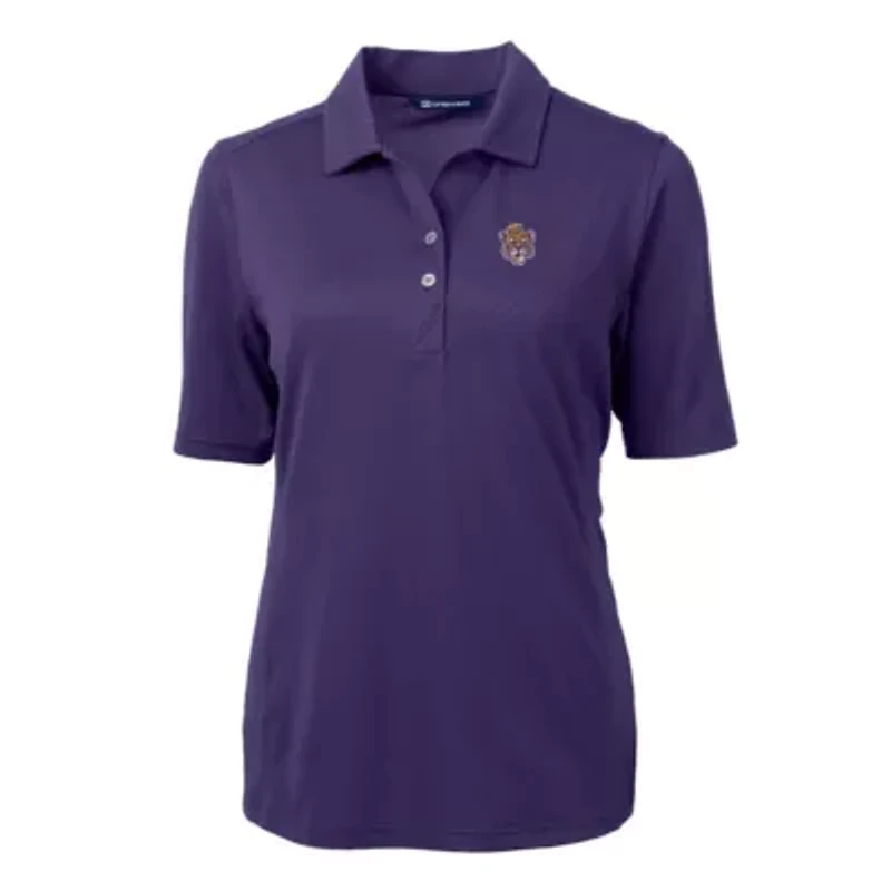 NCAA LSU Tigers Team Virtue Eco Pique Recycled Polo