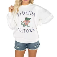 NCAA Florida Gators Good Vibes Premium Fleece Drop Shoulder Pullover Sweatshirt