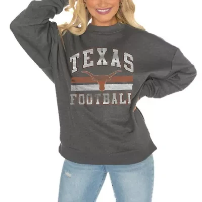 NCAA Texas Longhorns Drop Shoulder Fleece Pullover Sweatshirt