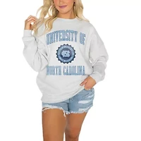 NCAA North Carolina Tar Heels Oversized Drop Shoulder Fleece Pullover Sweatshirt