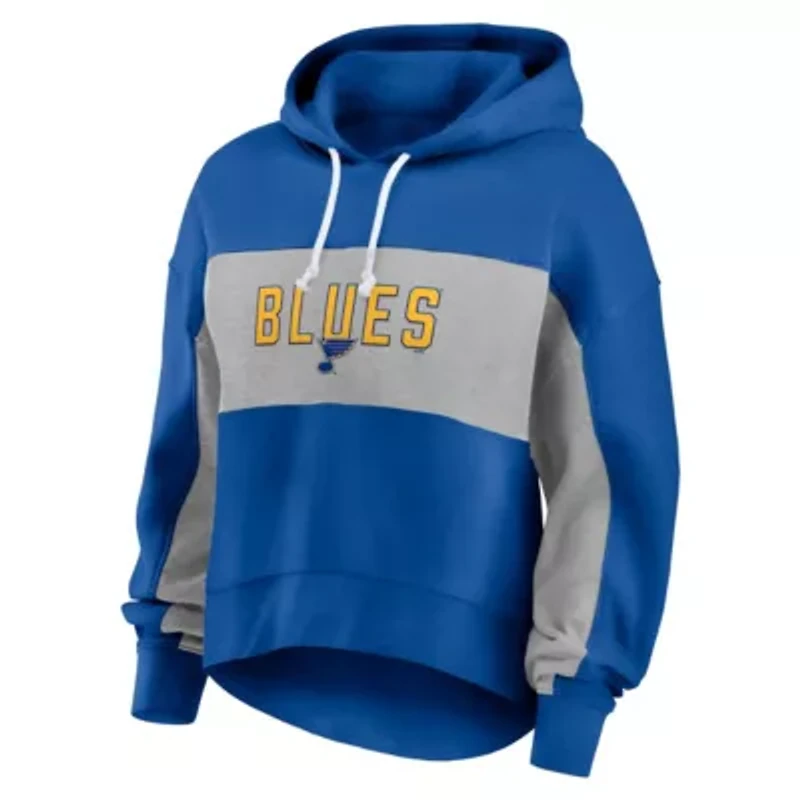 NHL Fanatics St. Louis Blues Filled Stat Sheet Pullover Hoodie