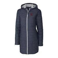 St. John's Red Storm NCAA Heather Rainier Primaloft Eco Hooded Long Coat