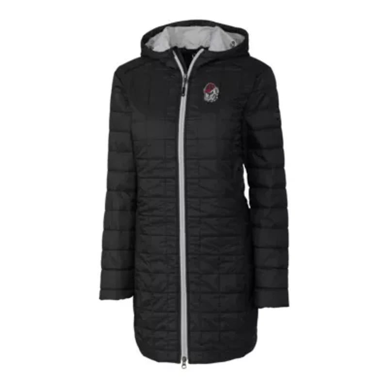 NCAA Georgia Bulldogs Rainier Primaloft Eco Hooded Long Coat