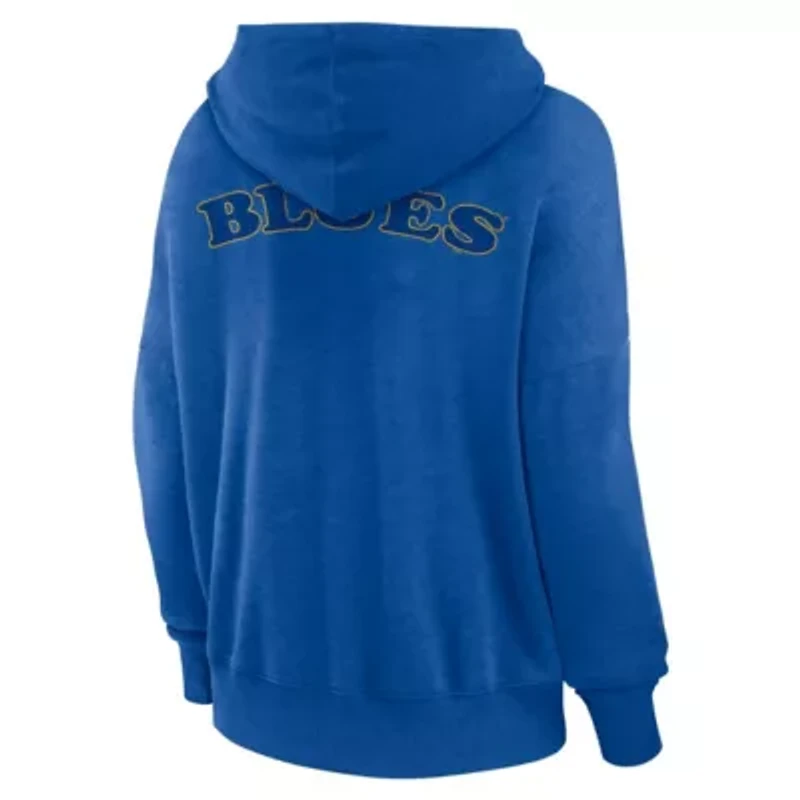 NHL Fanatics St. Louis Blues Breakout Lace-Up Pullover Hoodie