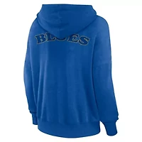 NHL Fanatics St. Louis Blues Breakout Lace-Up Pullover Hoodie