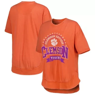 NCAA Clemson Tigers Vintage Wash Poncho Captain T-Shirt