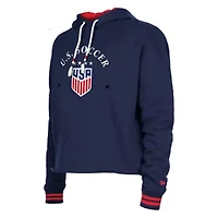 Olympics 5th & Ocean by USWNT Athleisure Cropped Fleece Pullover Hoodie