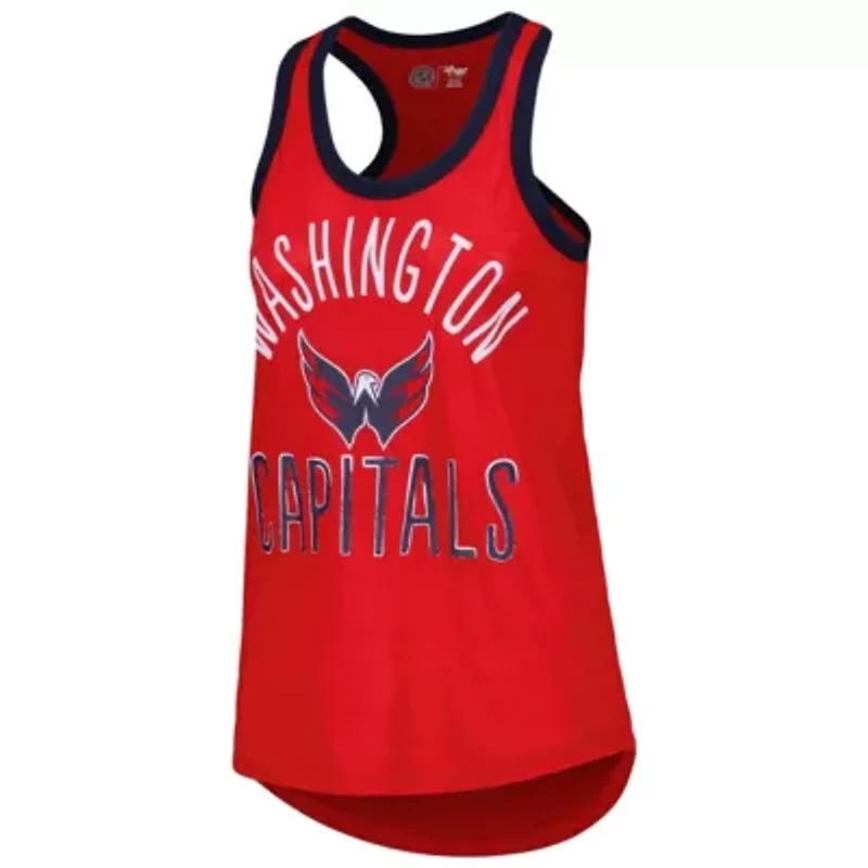 NHL Washington Capitals First Base Racerback Scoop Neck Tank Top