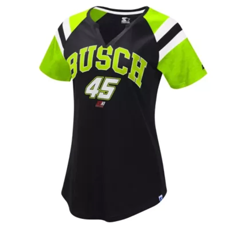 NASCAR Kurt Busch Game On Notch V-Neck T-Shirt