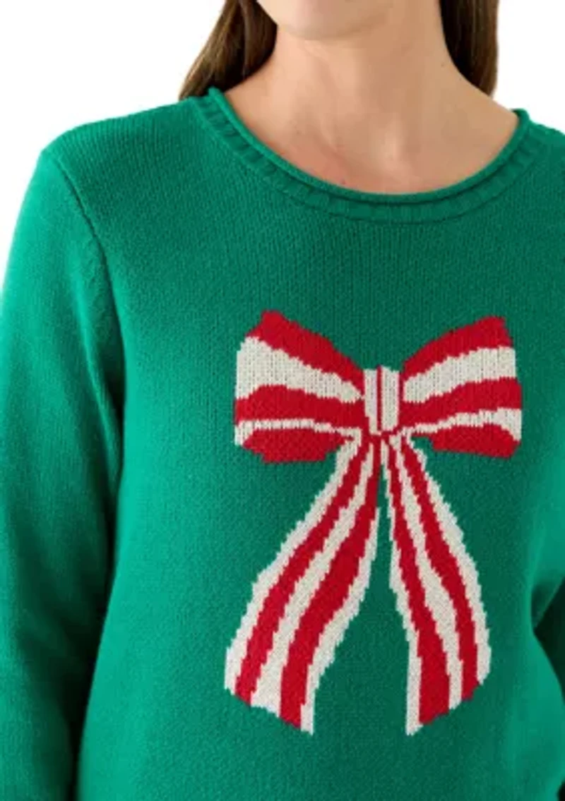 Women's Intarsia Long Sleeve Pullover