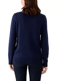 Women's Stich Intarsia Pullover Sweater
