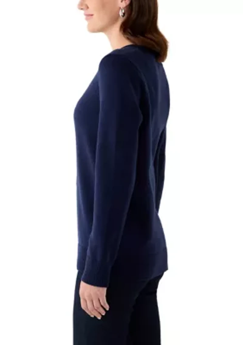 Women's Stich Intarsia Pullover Sweater