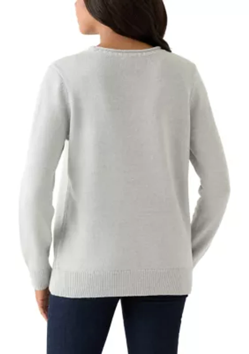 Women's Intarsia Pullover Sweater