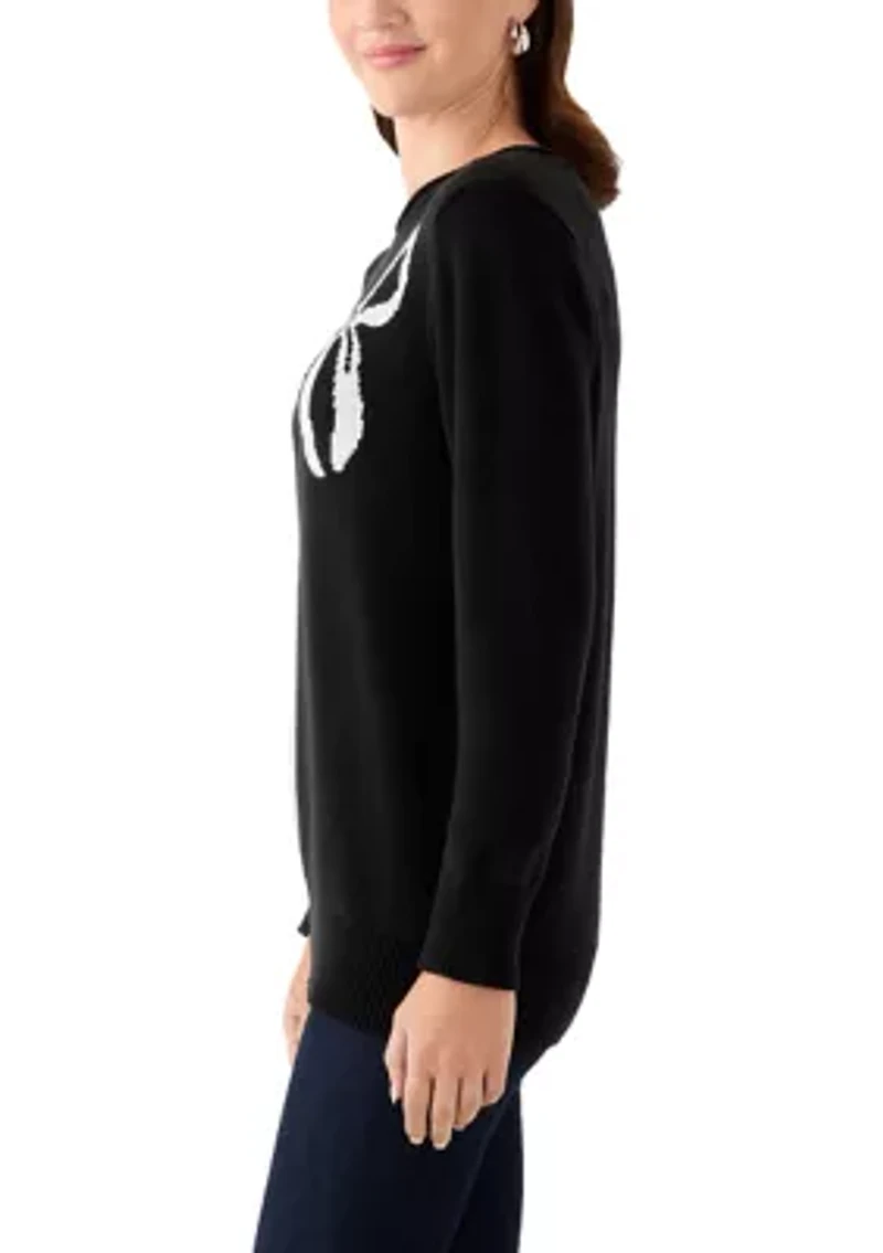 Women's Long Sleeve Intarsia Sweater