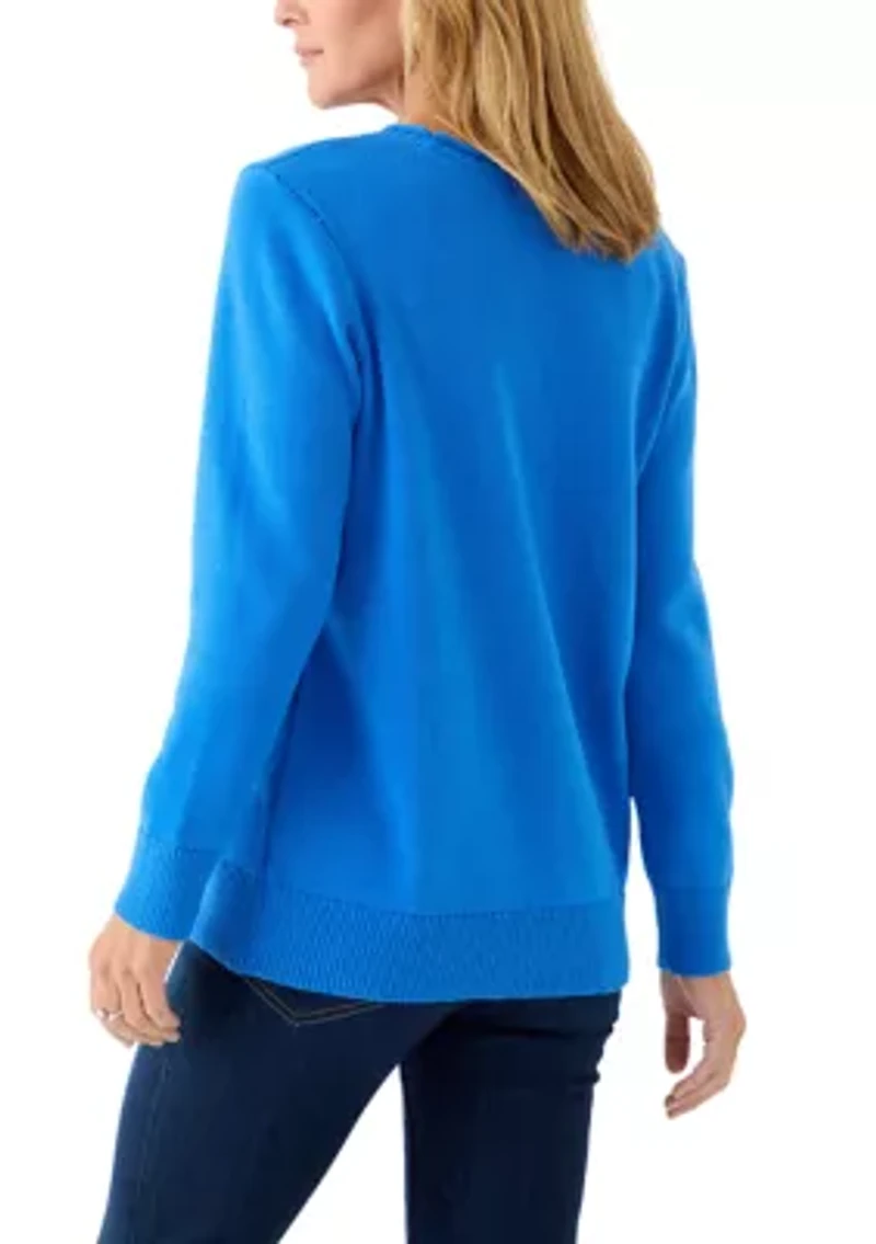 Women's Stitch Intarsia Sweater