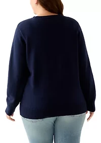 Plus Intarsia Pullover Sweater