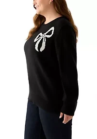 Plus Intarsia Pullover Sweater