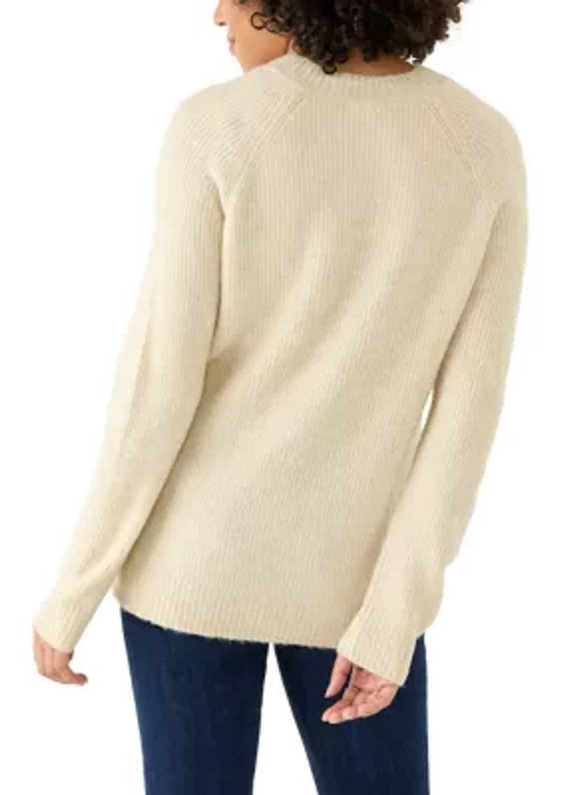 Women's Classic Easy V-Neck Sweater