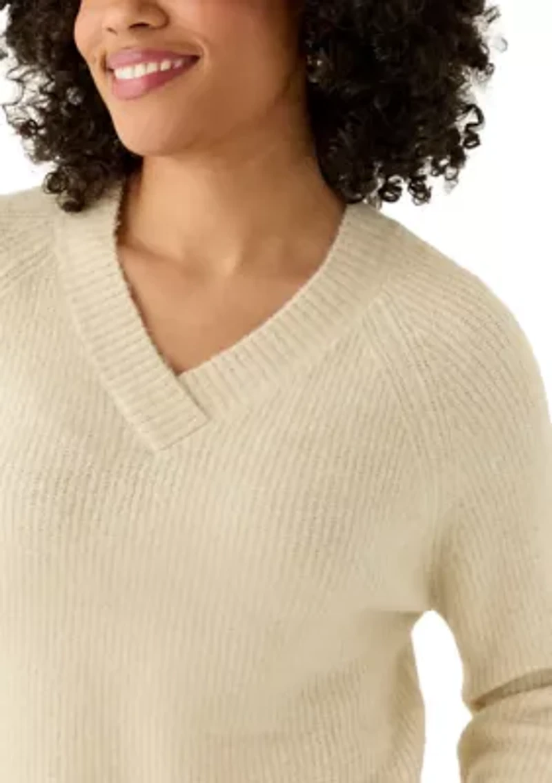 Women's Classic Easy V-Neck Sweater