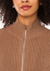 Women's Long Sleeve Zip Up Sweater
