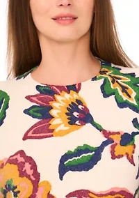 Women's Printed Floral Sweater