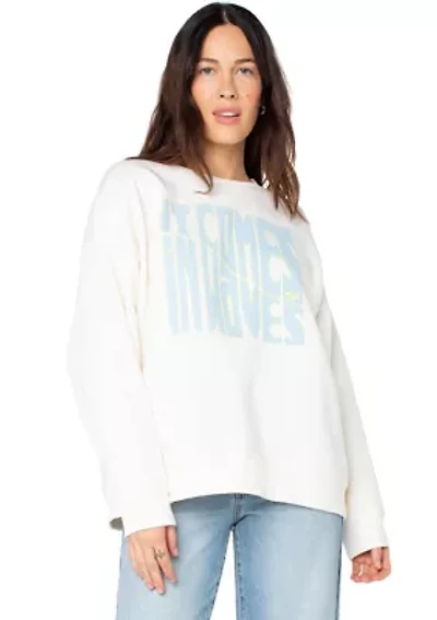 Women's Wavy Graphic Sweatshirt