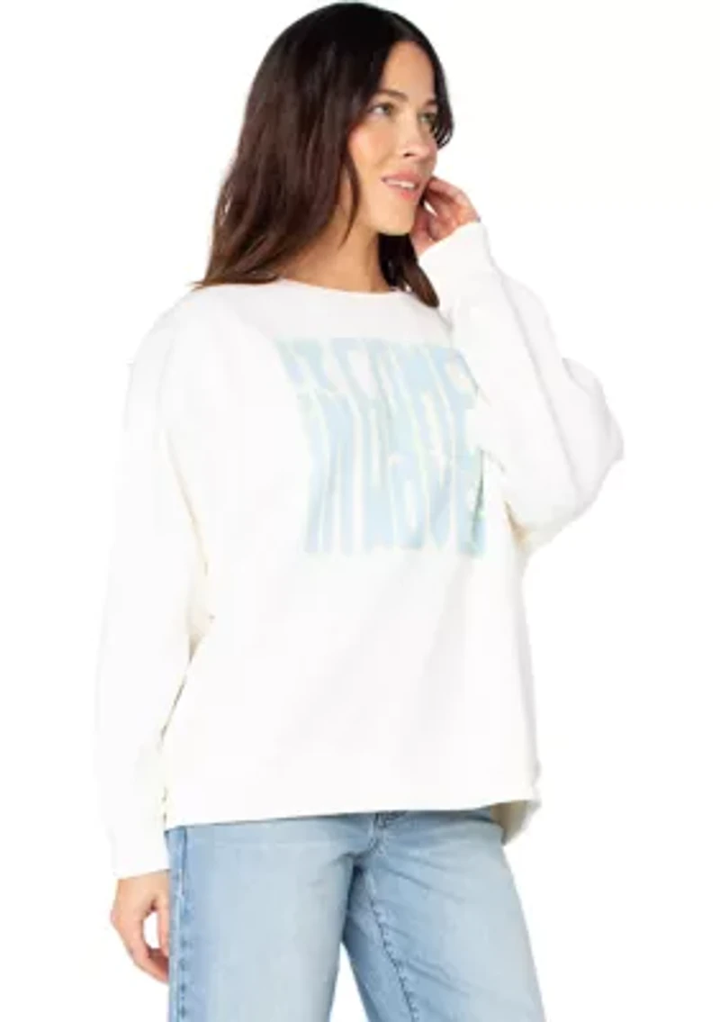 Women's Wavy Graphic Sweatshirt