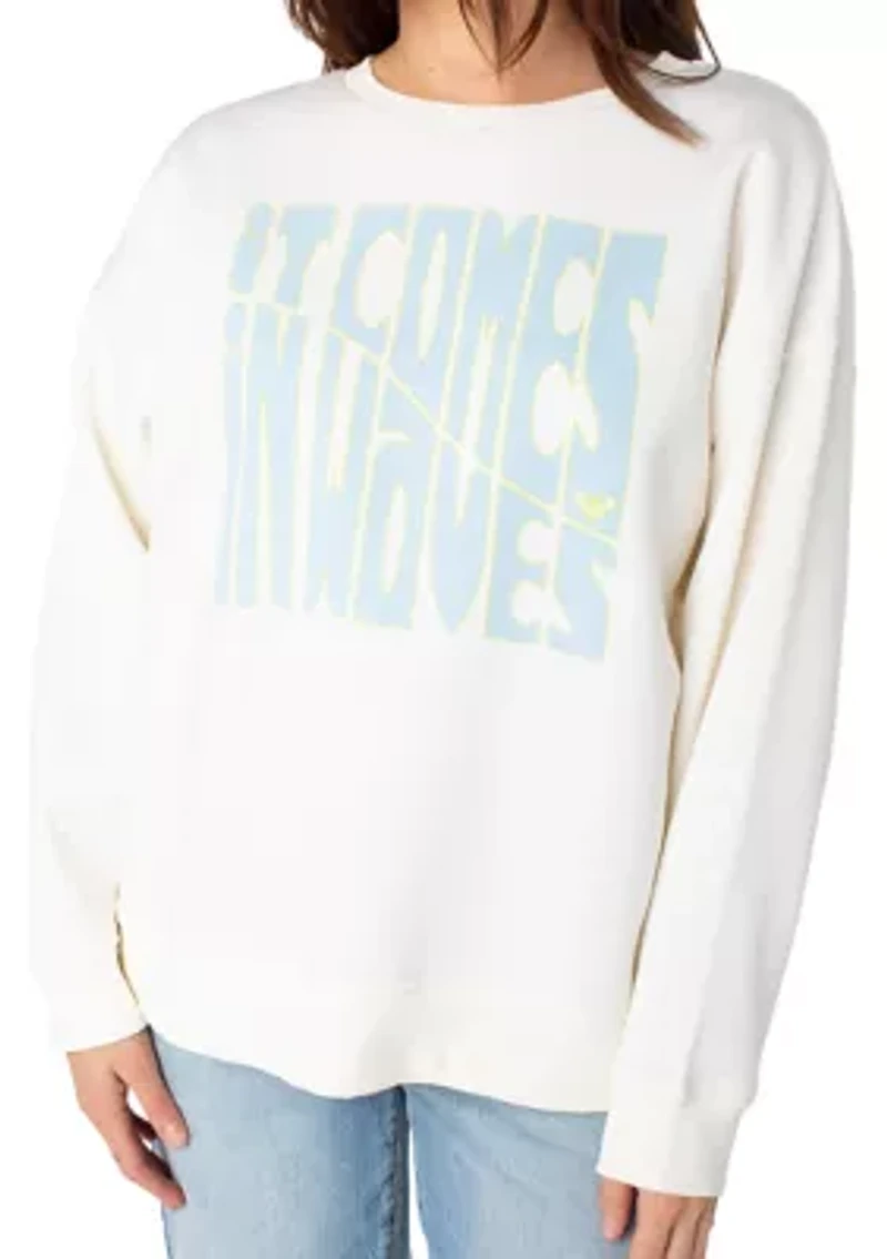 Women's Wavy Graphic Sweatshirt