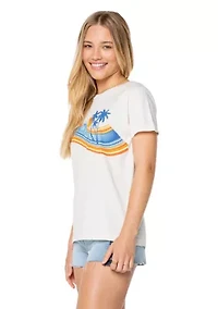 Women's Wave Stripe Graphic T-Shirt
