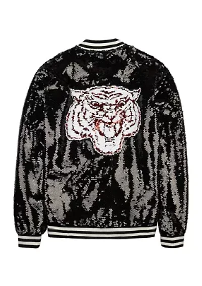 NCAA Morehouse Maroon Tigers Sequin Bomber Jacket