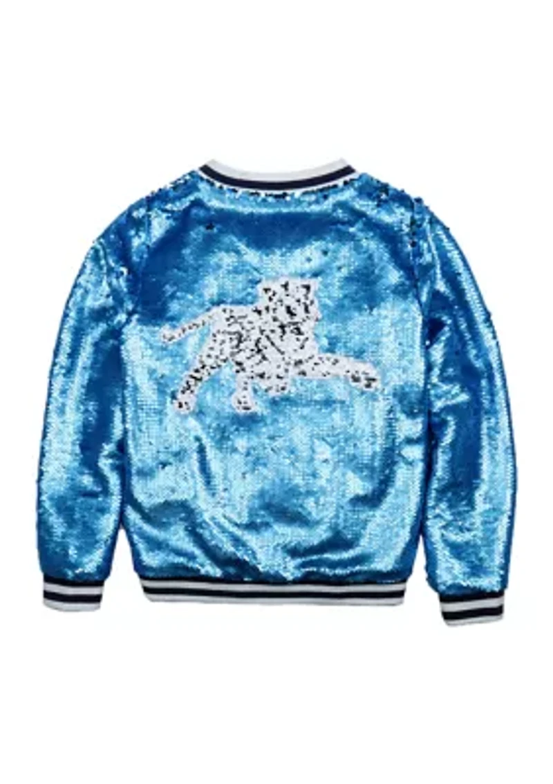 NCAA Jackson State Tigers Sequin Bomber Jacket