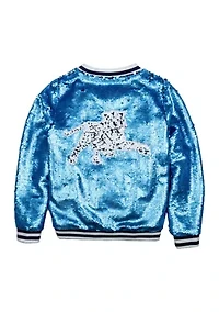 NCAA Jackson State Tigers Sequin Bomber Jacket