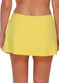 Pineapple Crepe Swim Skirt