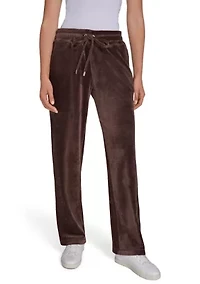 Drawstring Velour Sweatpants