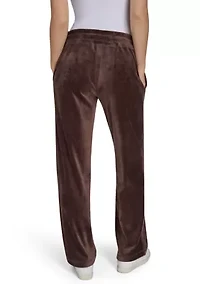 Drawstring Velour Sweatpants