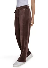 Drawstring Velour Sweatpants