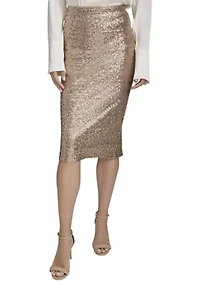 Women's Sequin Pencil Skirt
