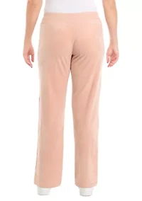 Women's Rib Velour Pull On Pants
