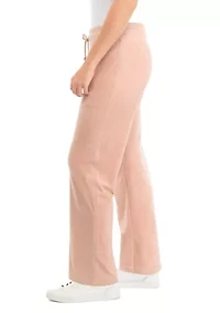 Women's Rib Velour Pull On Pants